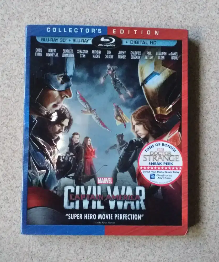 Bluray Combo 3D/2D Captain America Civil War.