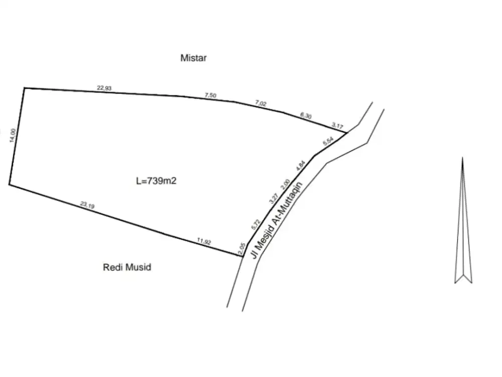 Dijual tanah di gunung Sindur Bogor luas 730 M2 harga per meter 700 rb