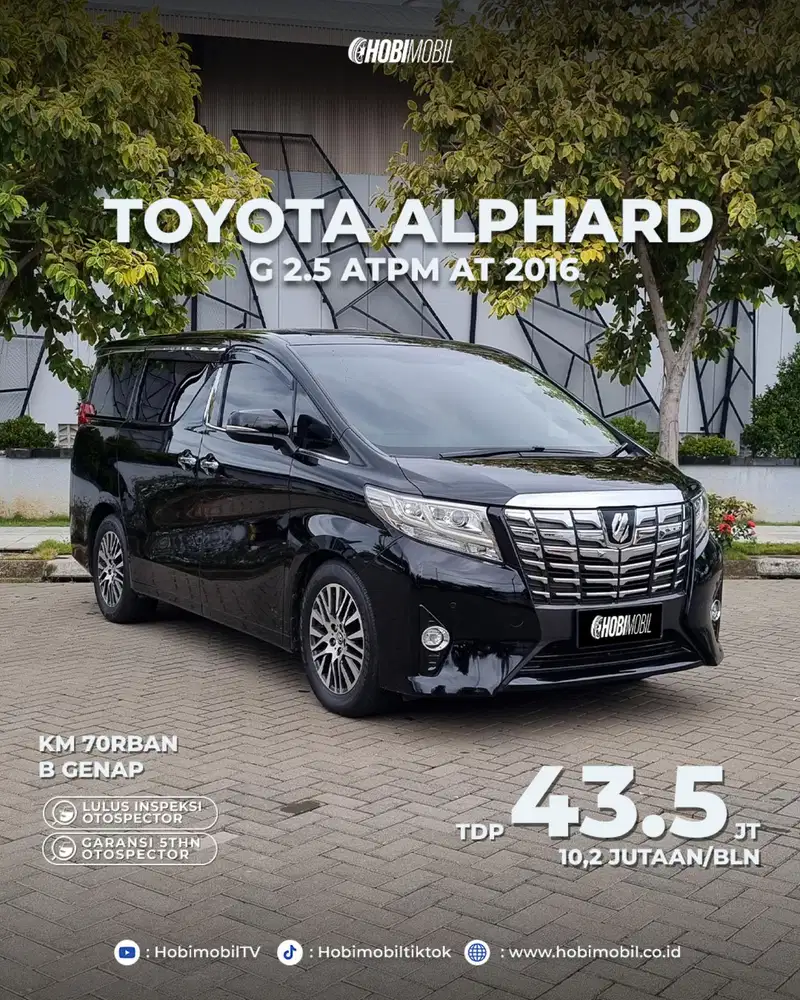 Toyota Alphard g 2.5 ATPM at 2016