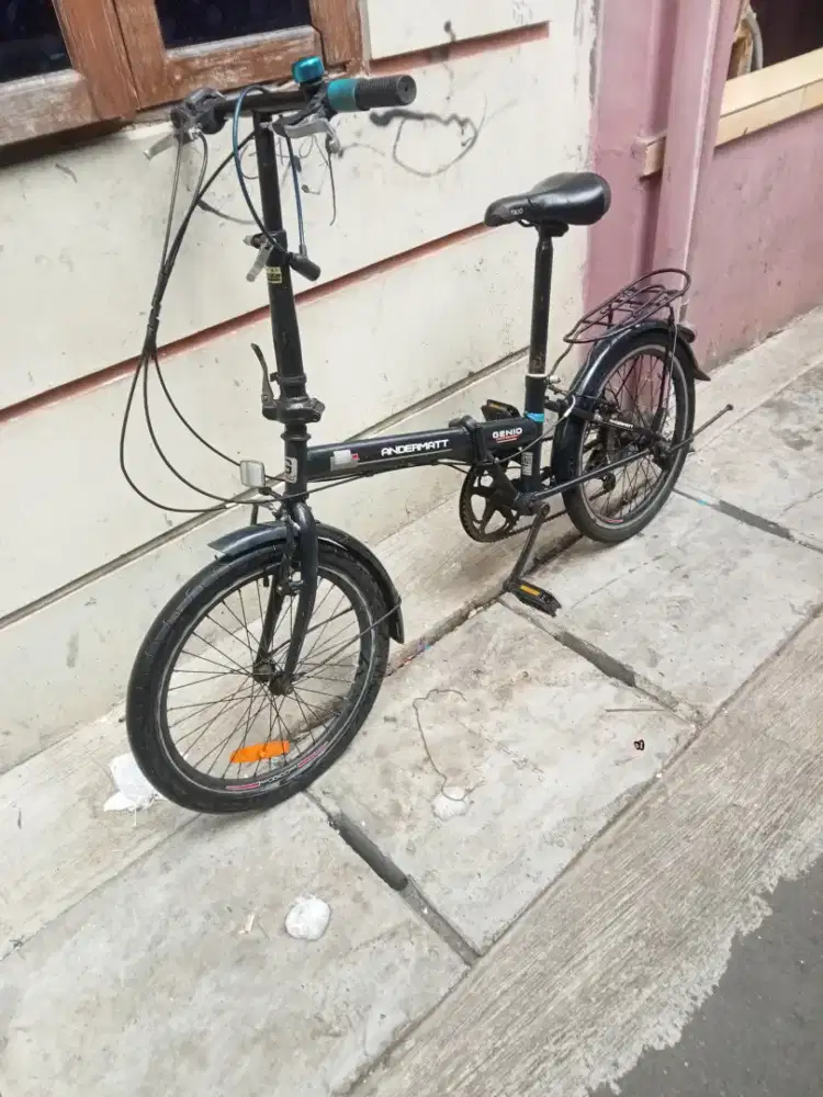 Sepeda lipat Genio normal siap pakai