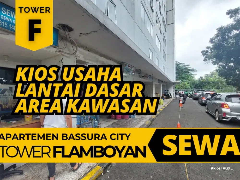 Sewa Kios 3 Bulanan Tower Flamboyan Dekat INDOMARET Apartemen Bassura City