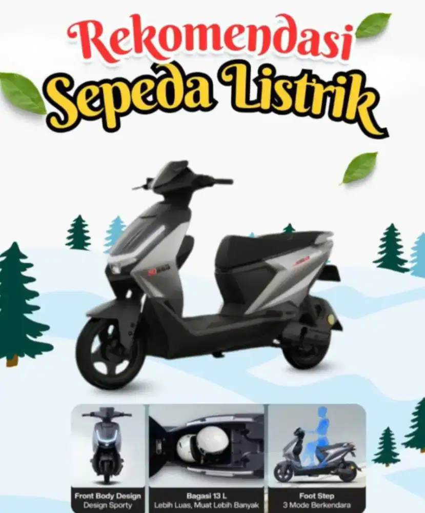Sepeda listrik pintar Uwinfly D66B