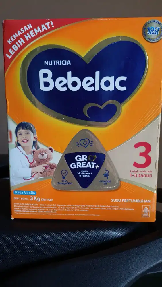Susu Bebelac 3 3000gr 3kg vanilla segel