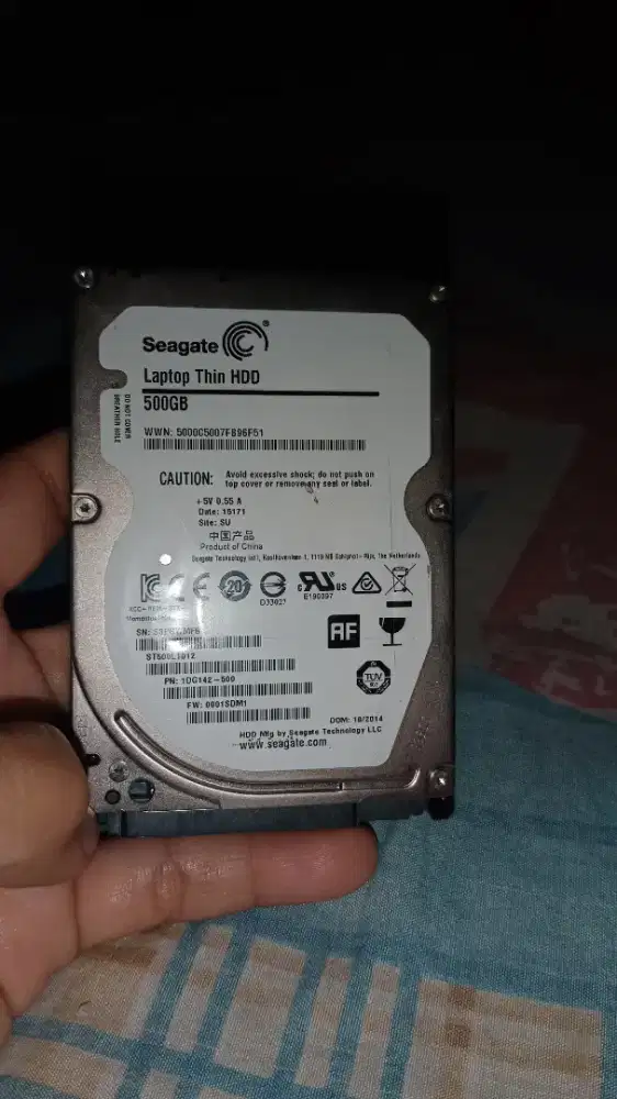 Dijual Hardisk internal Laptop 2.5 inc. Seagete 500GB