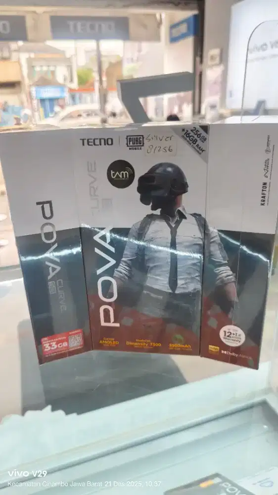 Tecno POVA 7 CURVE 5G 8+8/256 edge AMOLED Baru spesial promo