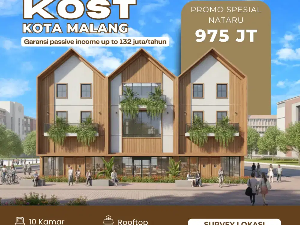 Cluster Kost Exclusive Merjosari Malang, Dekat Kampus UB, UIN, UMM