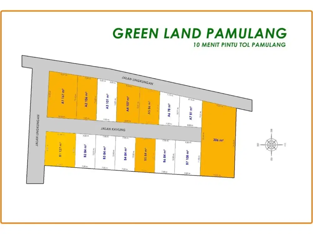 Promo Tanah Kavling Pamulang, Strategis 10 Menit Gerbang TOL Pamulang