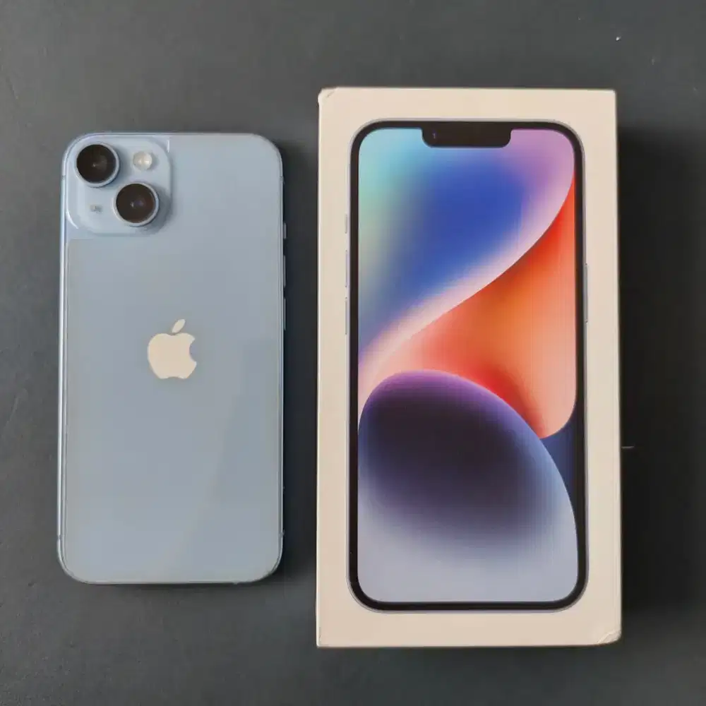 IPHONE 14 256GB BLUE EX GARANSI RESMI