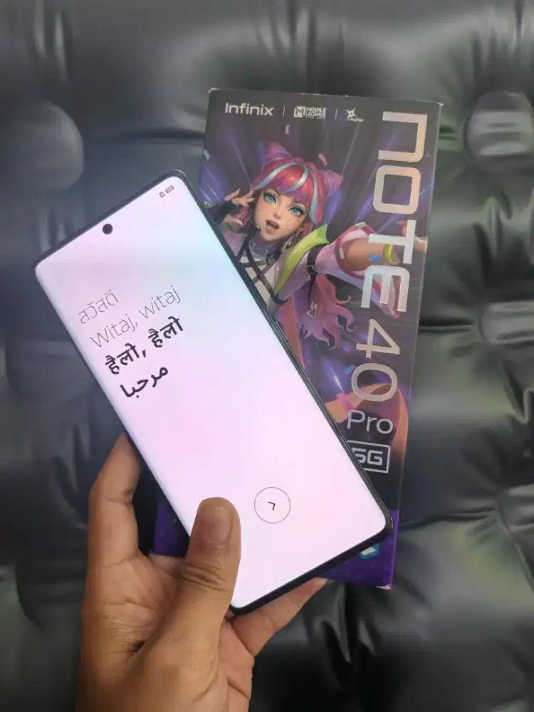 Infinix note 40 PRO 5g fullset ori bonus casing