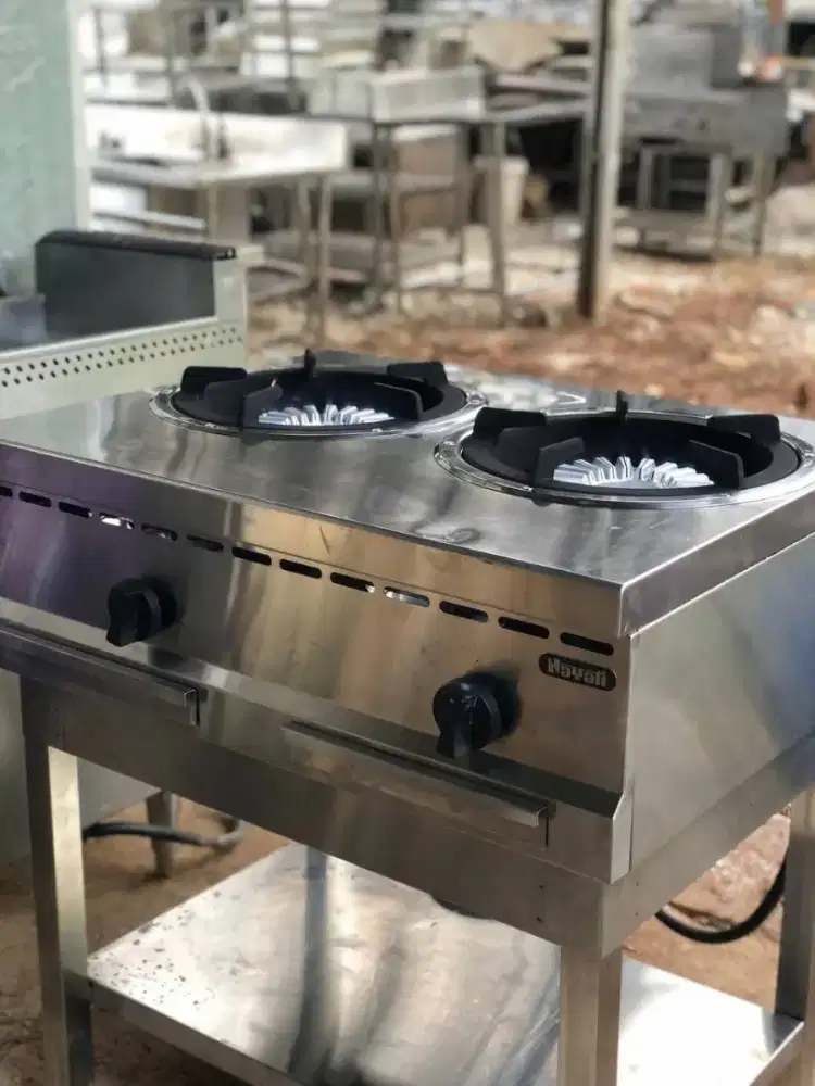 Kompor 2 Tungku Medium Pressure 
Nayati EGWT 9-60 2F W/STD
Uk 80x60x85