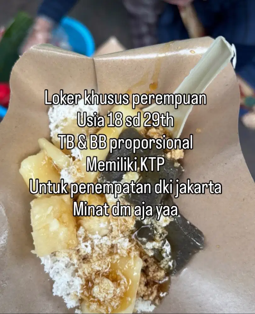 Loker khusus PEREMPUAN/WANITA