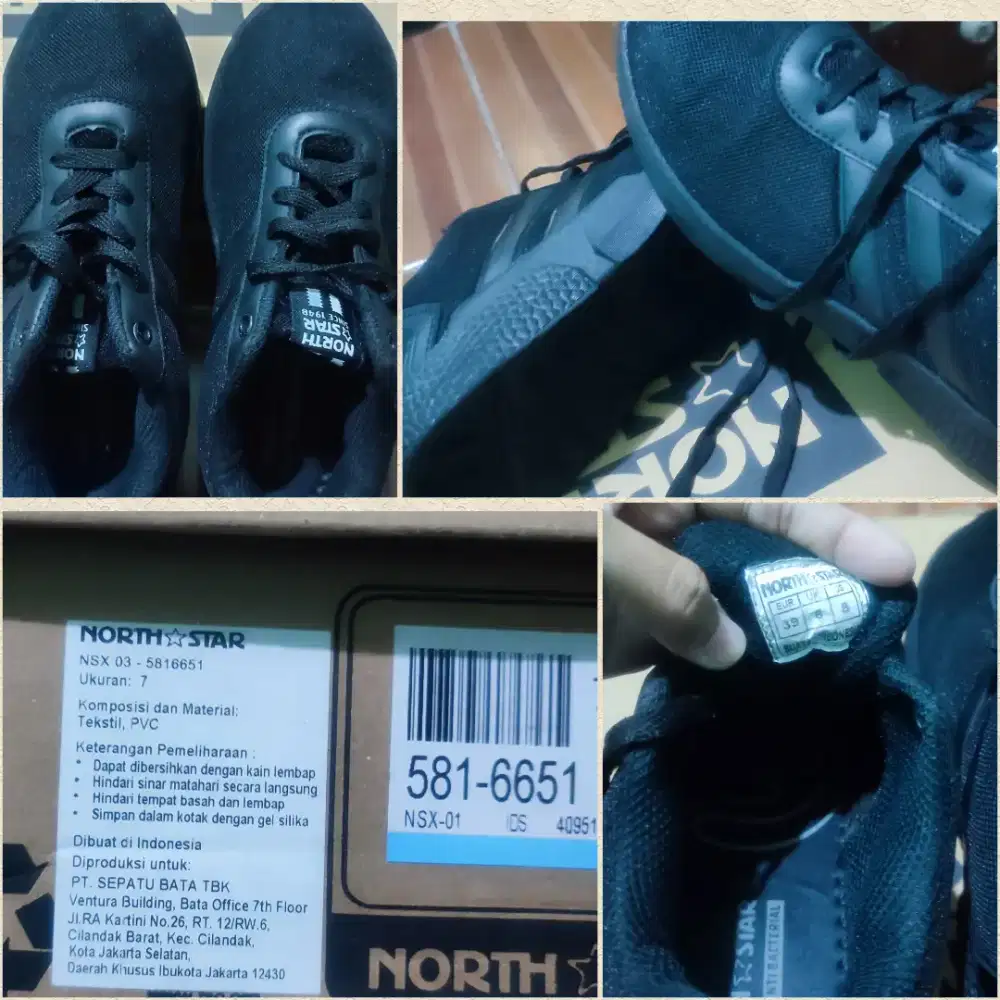 Sepatu anak size 39 merk north star