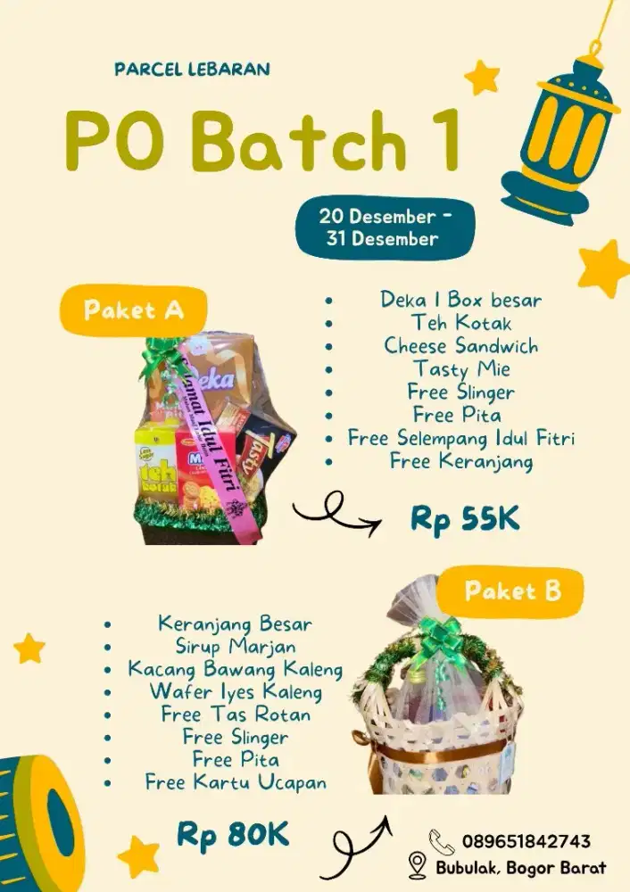 Parcel lebaran start from 55k