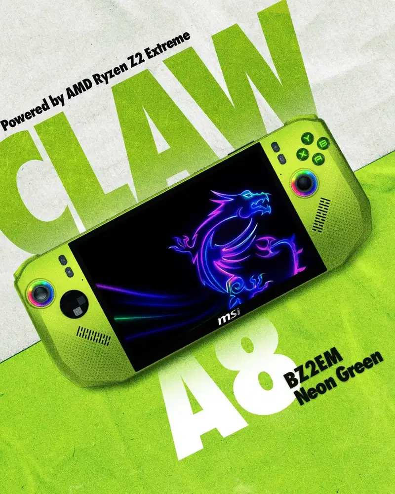 GANAS!!! MSI CLAW A8 BZ2EM – Handheld Gaming Ryzen Z2 Extreme 24GB/1TB