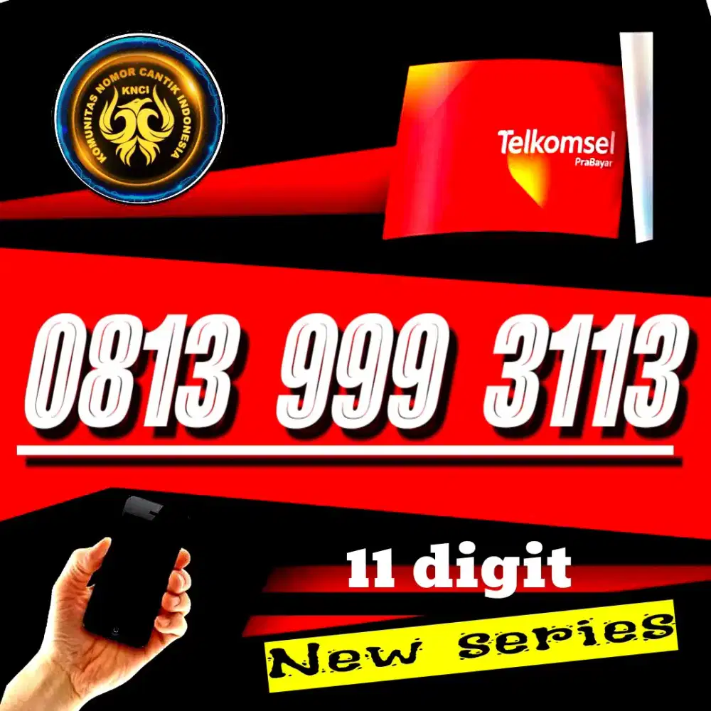 NOMOR CANTIK SIMPATI 11 DIGIT NEW SERIES ANGEL NUMBER 3113