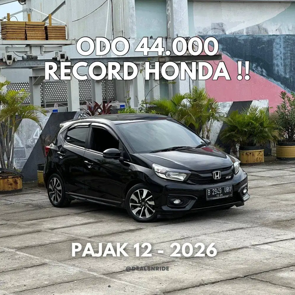 KM 44.000 ANTIK !! PAJAK 12/2026 HONDA BRIO RS CVT 2020 MURAH MERIAH