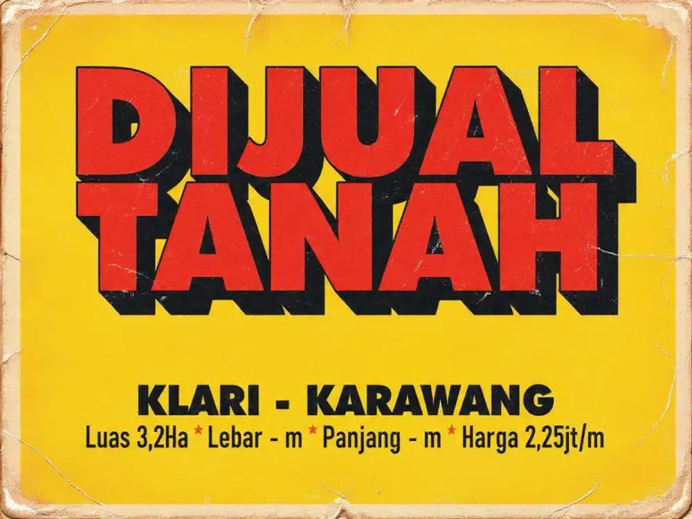 JUAL TANAH MURAH DI, KLARI, KARAWANG TIMUR, KARAWANG,