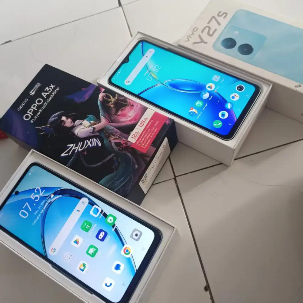 Jual 2 hp oppo a3x dan vivo y27s