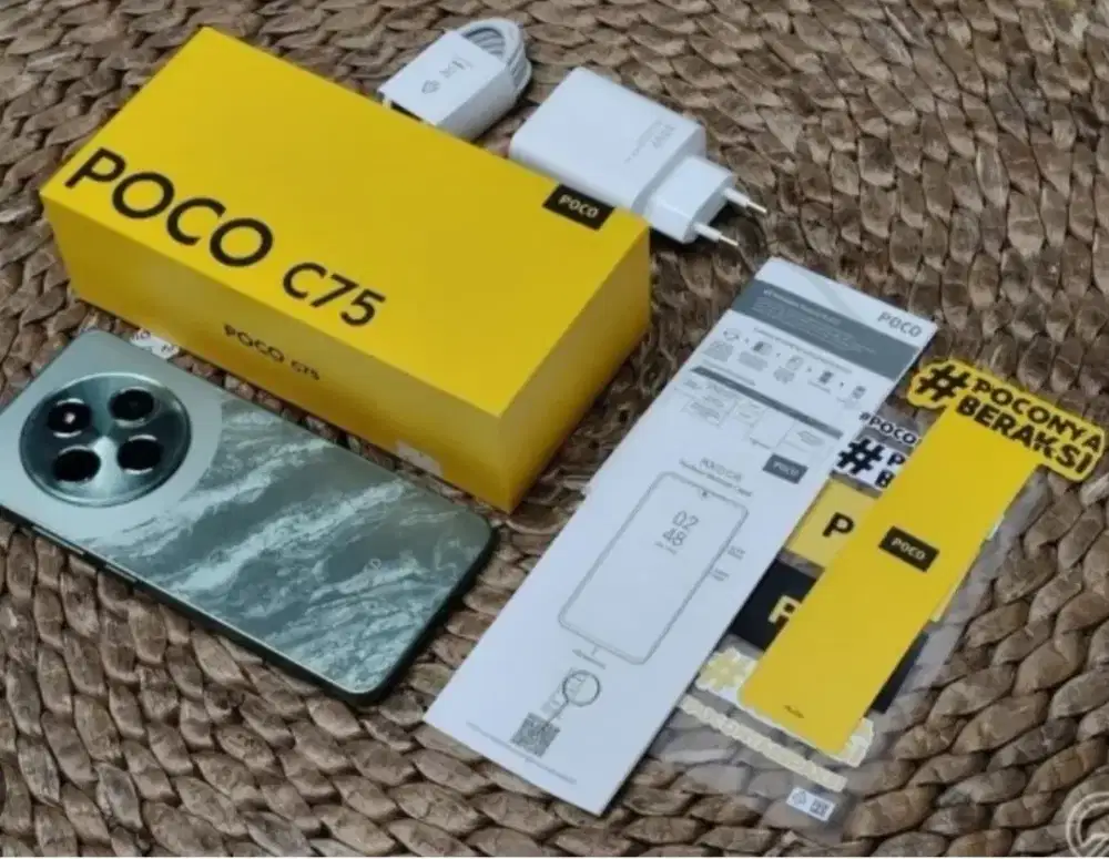 Hp Poco C75 ram: 6/128 fullset. Msh spt baru