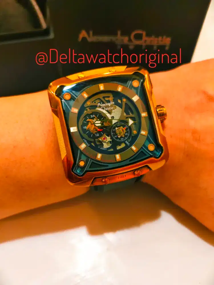 Alexandre Christie AC-3030-MA Open Heart Automatic Rosegold Original