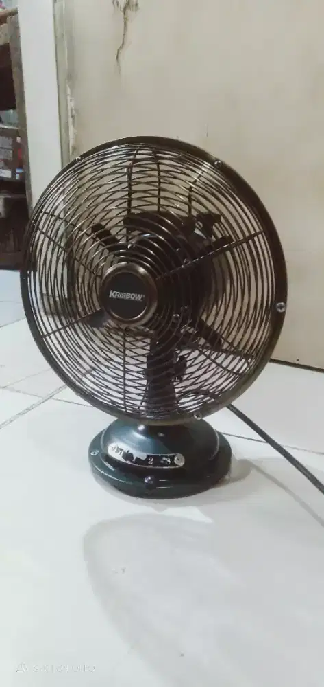Krisbow 8 Inci Kipas Angin Meja Vintage - Hijau