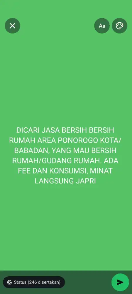 Dicari jasa bersih rumah gudang