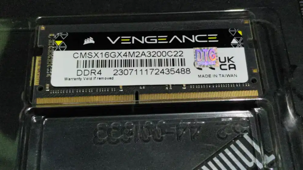 RAM 8GB CORSAIR 3200mhz