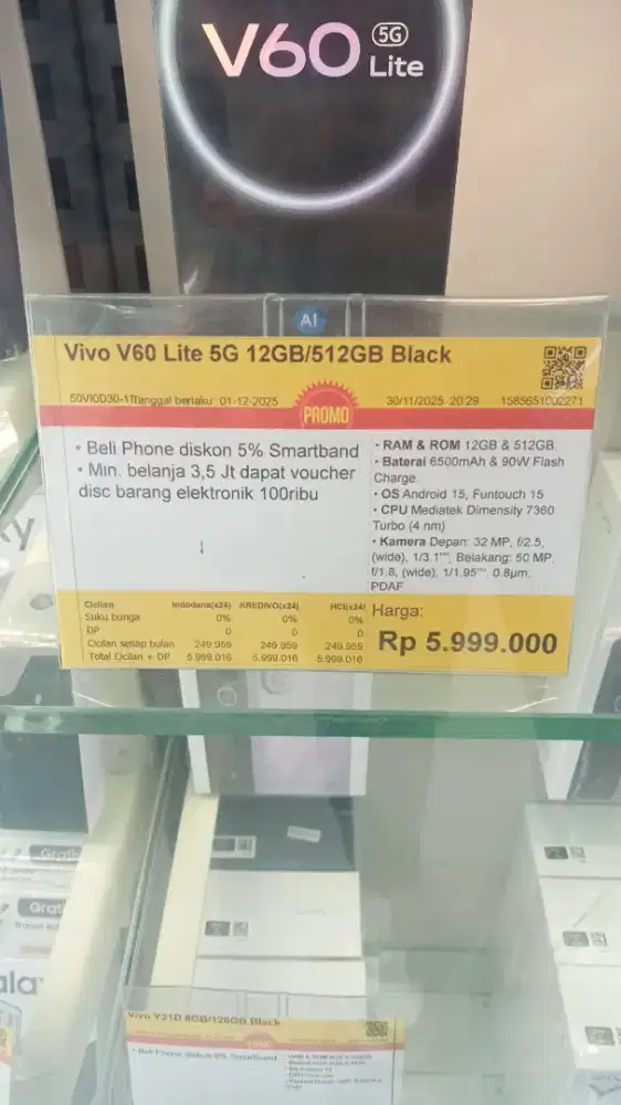 Cicilan vivo V60 lite 5G 12/512GB