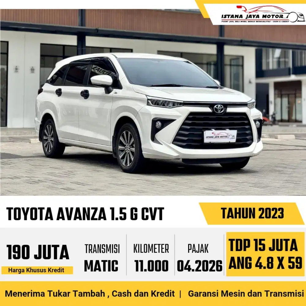 Toyota Avanza 1.5 G CVT AT th 2023 #istana jaya motor