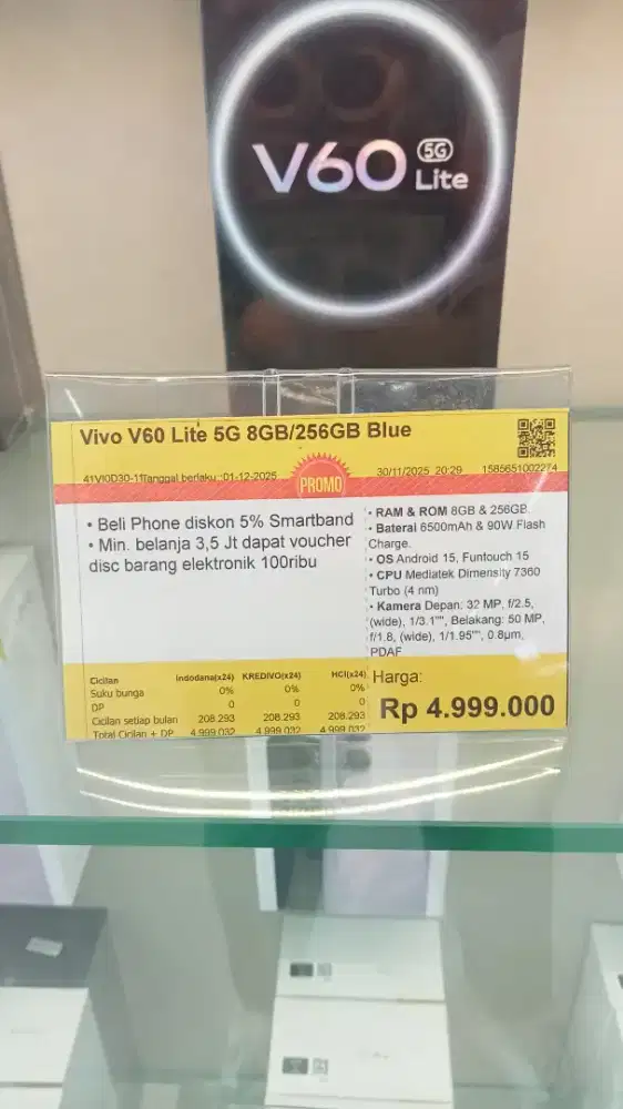 Cicilan handphone vivo V60 lite 8 256 GB