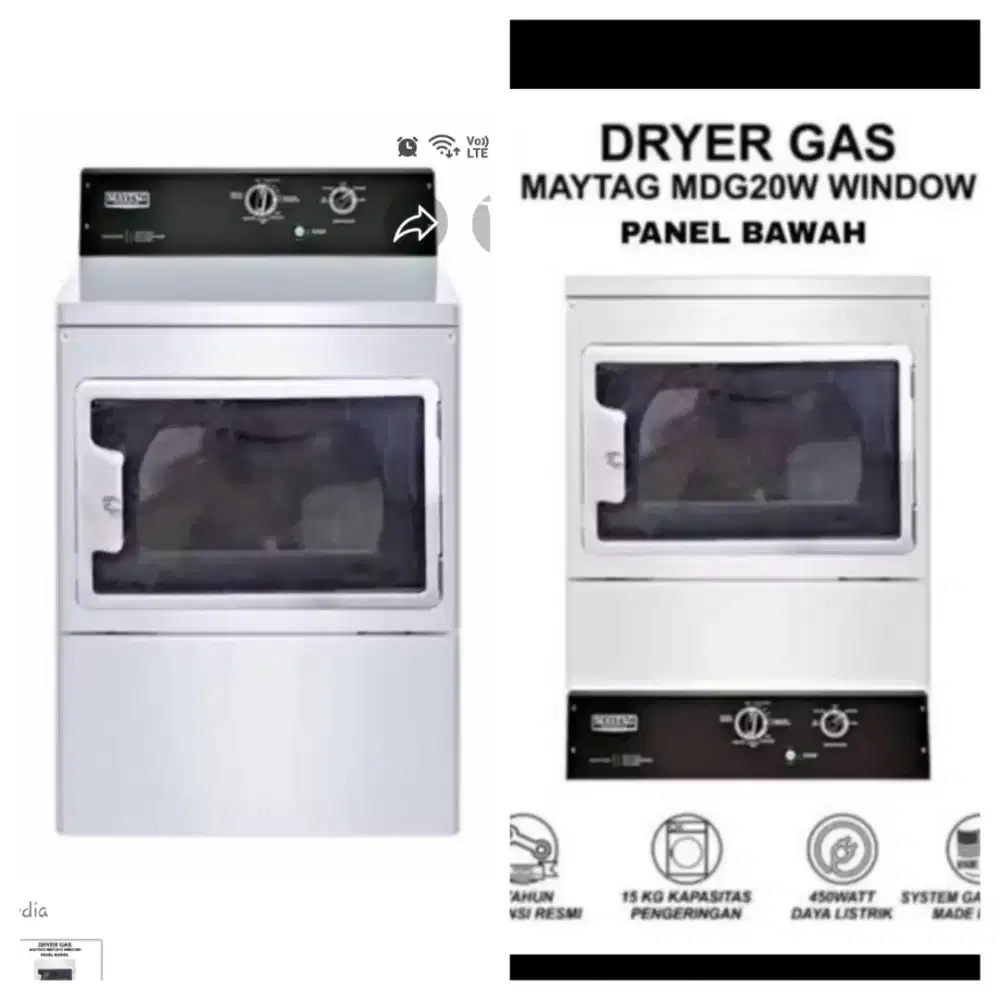 Mesin pengering untuk laundry