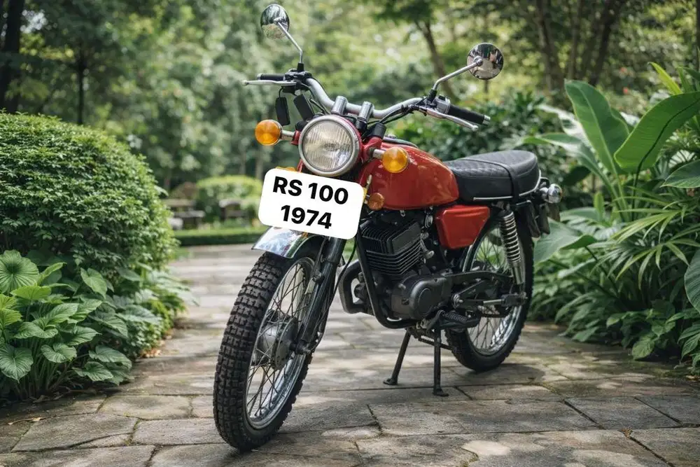 Dijual Motor Yamaha  RS 100 Super Warna Mwrah Tahun 1974