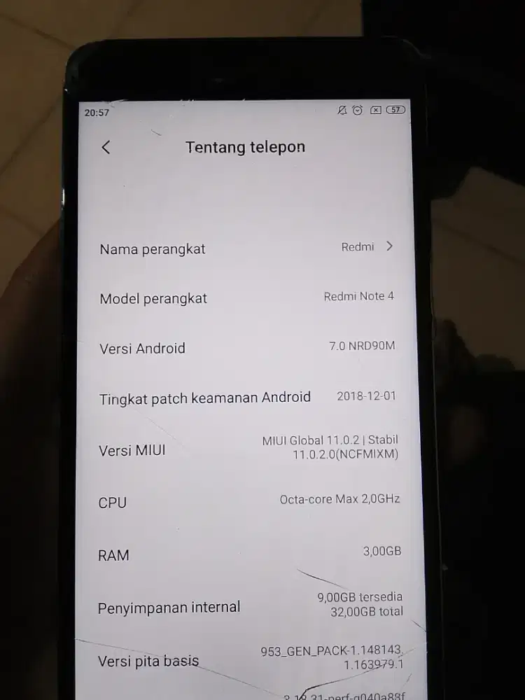 Redmi note 4A, noken, siap pakai