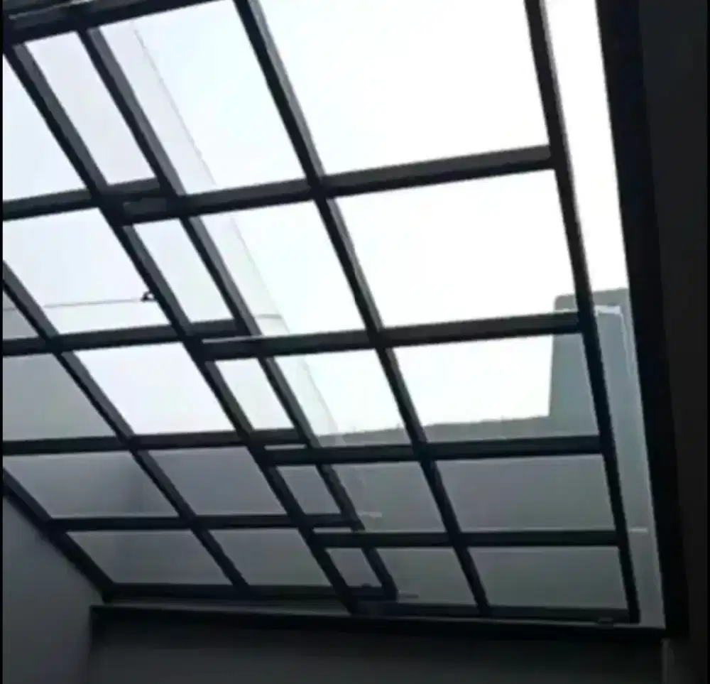 Kanopi Sliding Manual atap Solarflat 1,2 mm