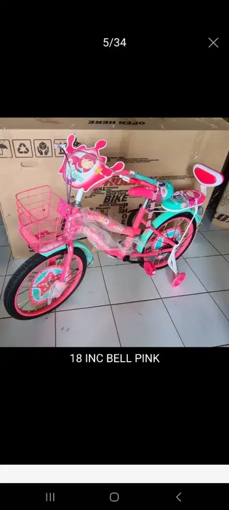 Sepeda anak perempuan 18inchi