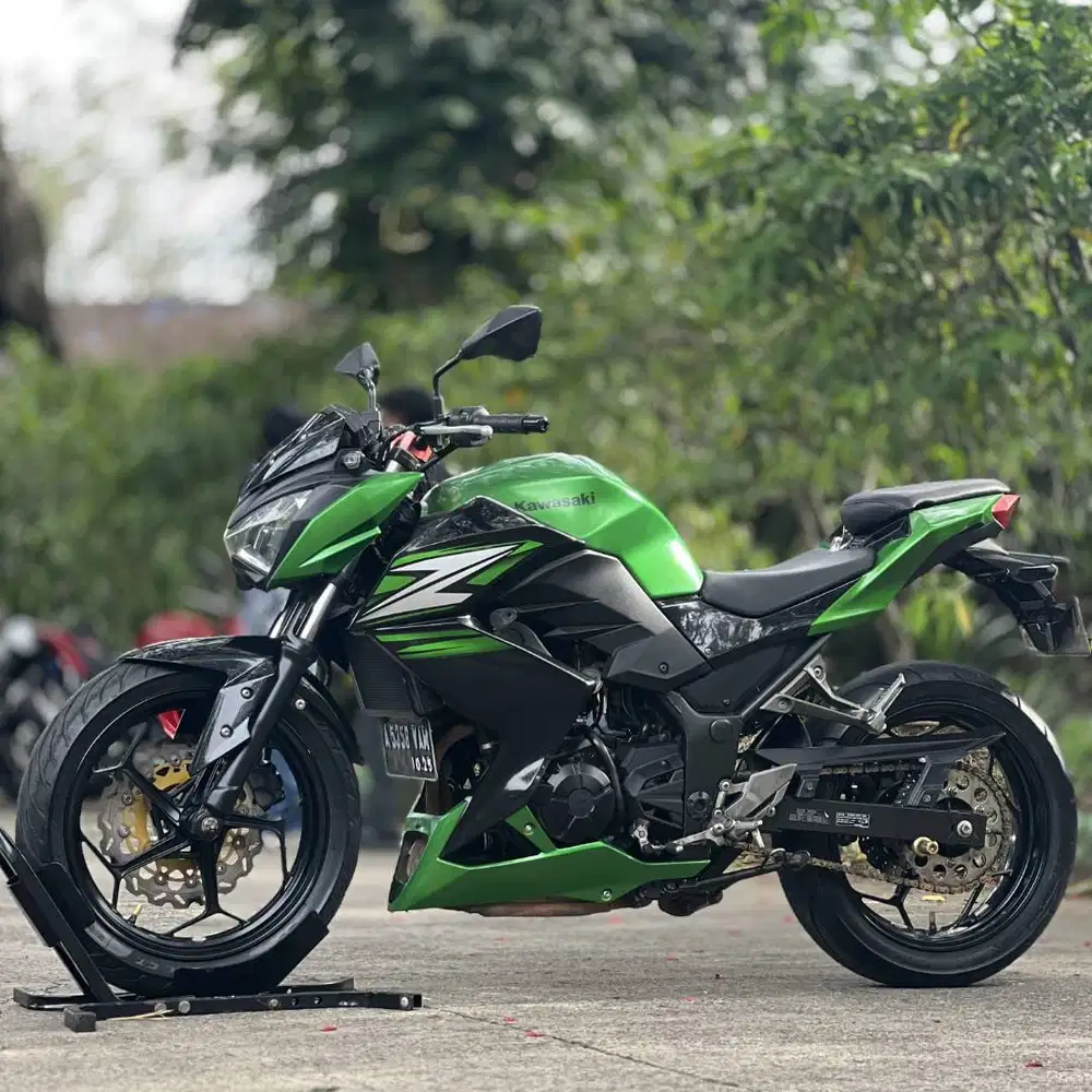 KAWASAKI Z250 FI 2014 HIJAU PAJAK PANJANG SIAP GASPOL