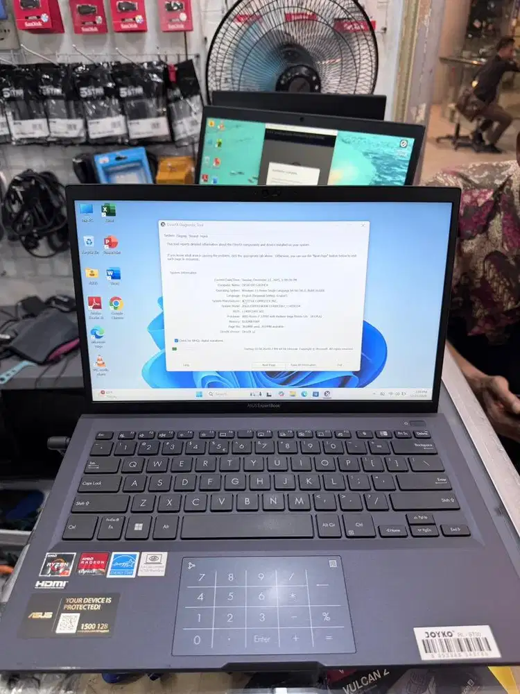 Laptop asus expertbook Ryzen 7 3700U / Ram 8gb / ssd 512GB