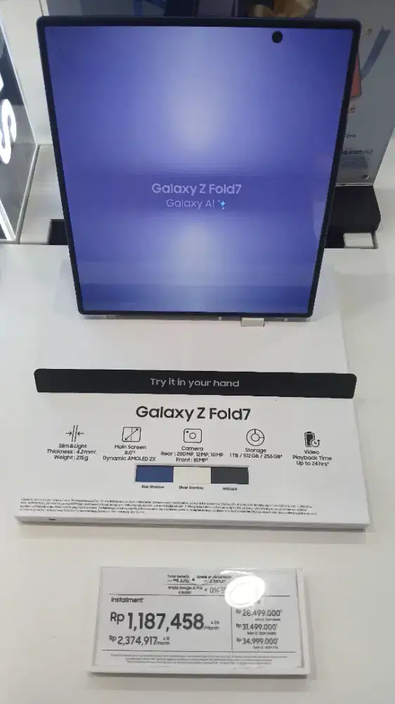 Cicilan Home Credit Samsung Z Fold7 Bunga 0% Bebas 1 s.d 2 angsuran