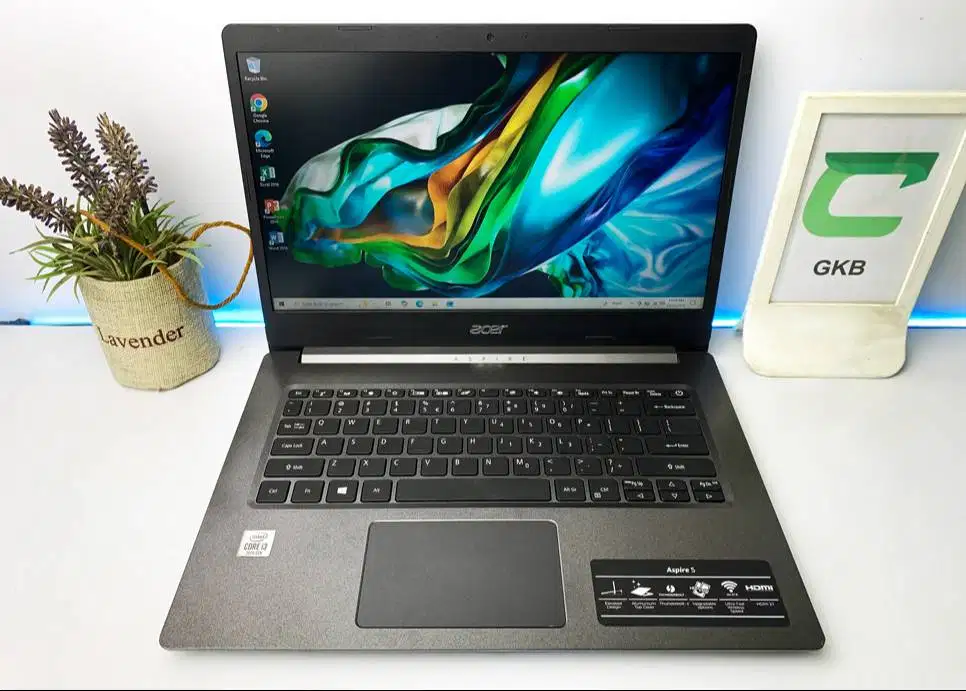 Laptop Acer core i3 Gen10 bodi slim lancar untuk kerja kantoran atau b