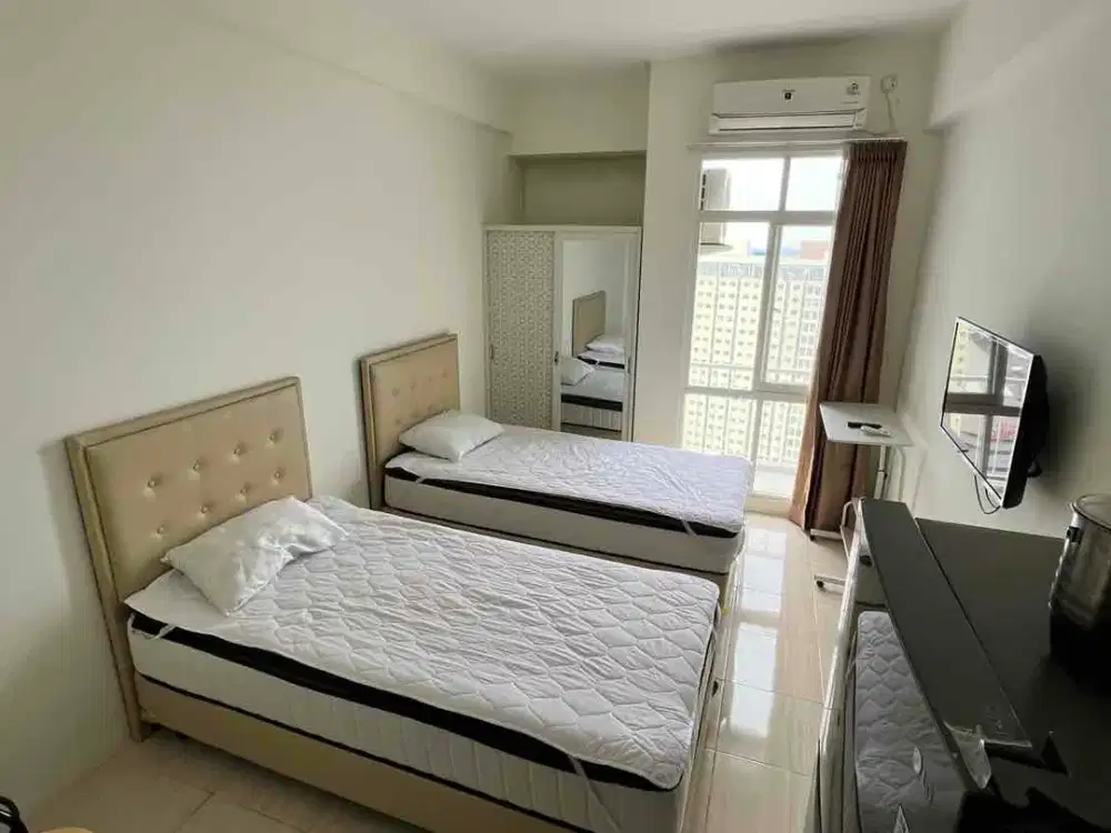 disewakan tahunan unit apartemen furnish tinggal bawa koper
