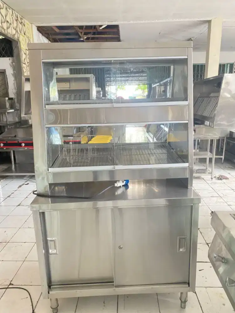 Kabinet+warmer Ukuran 1005 X 75 X 88 
Ukuran warmer 1005 X 60 X 98