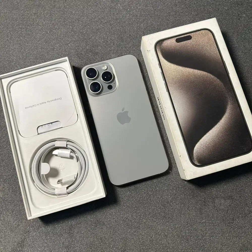Iphone 15 promax 256 gb ibox natural titanium
