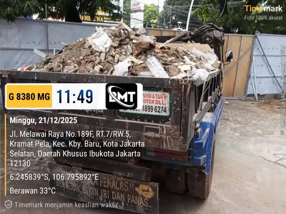 Jasa buang puing dan buang sampah