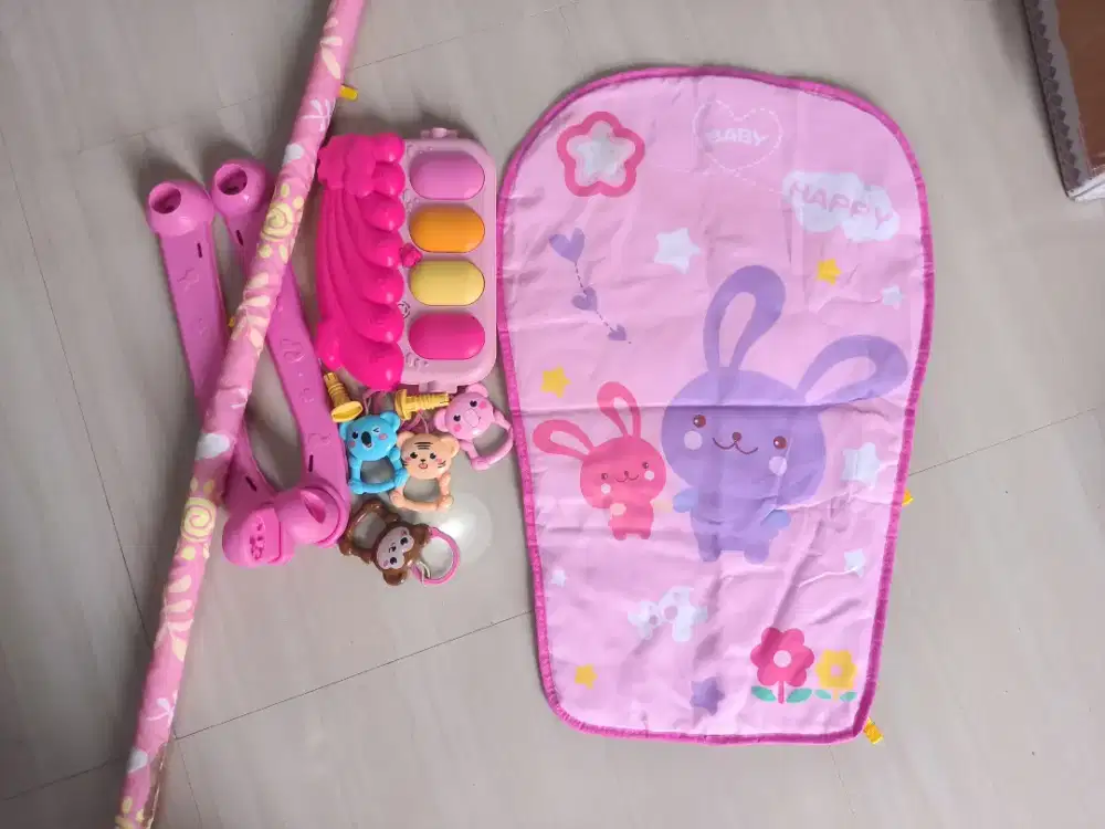 PIANO PLAYGYM MERK SPACEBABY | MAINAN BAYI 2 3 BULAN