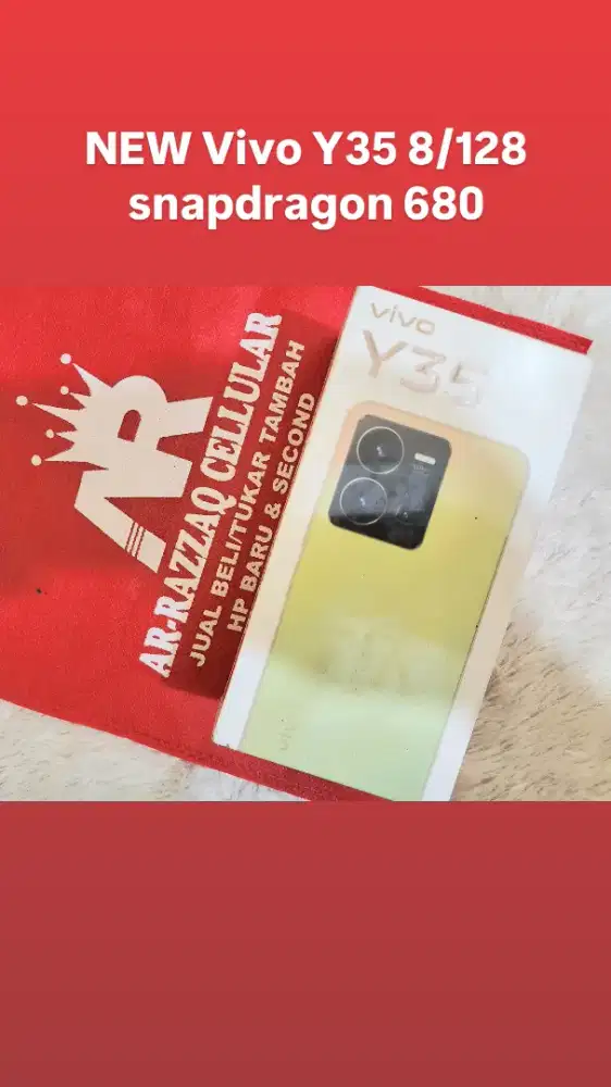 NEW Vivo Y35 8/128 snapdragon 680
