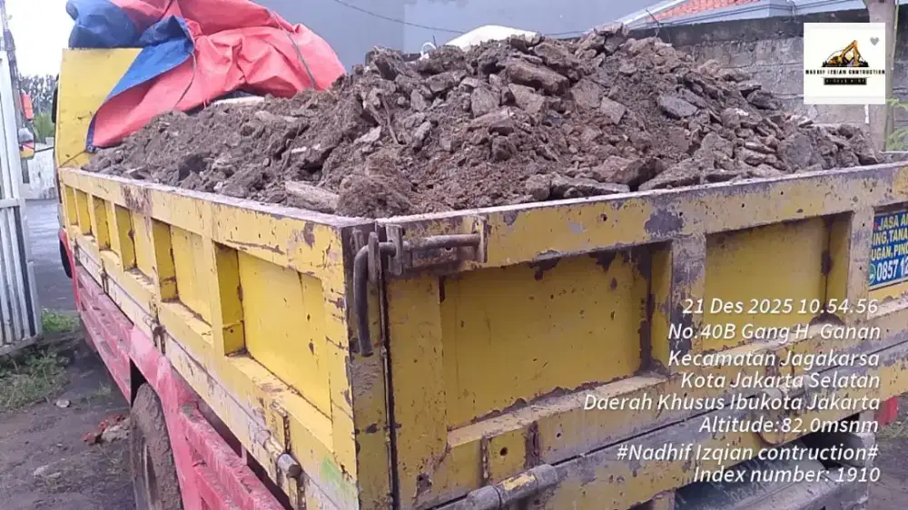 Jasa buang puing dan sampah proyek