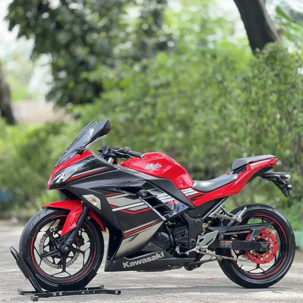 KAWASAKI NINJA 250 FI OLD ABS 2017 MERAH KM 14K PAJAK ON SUPER GRESS
