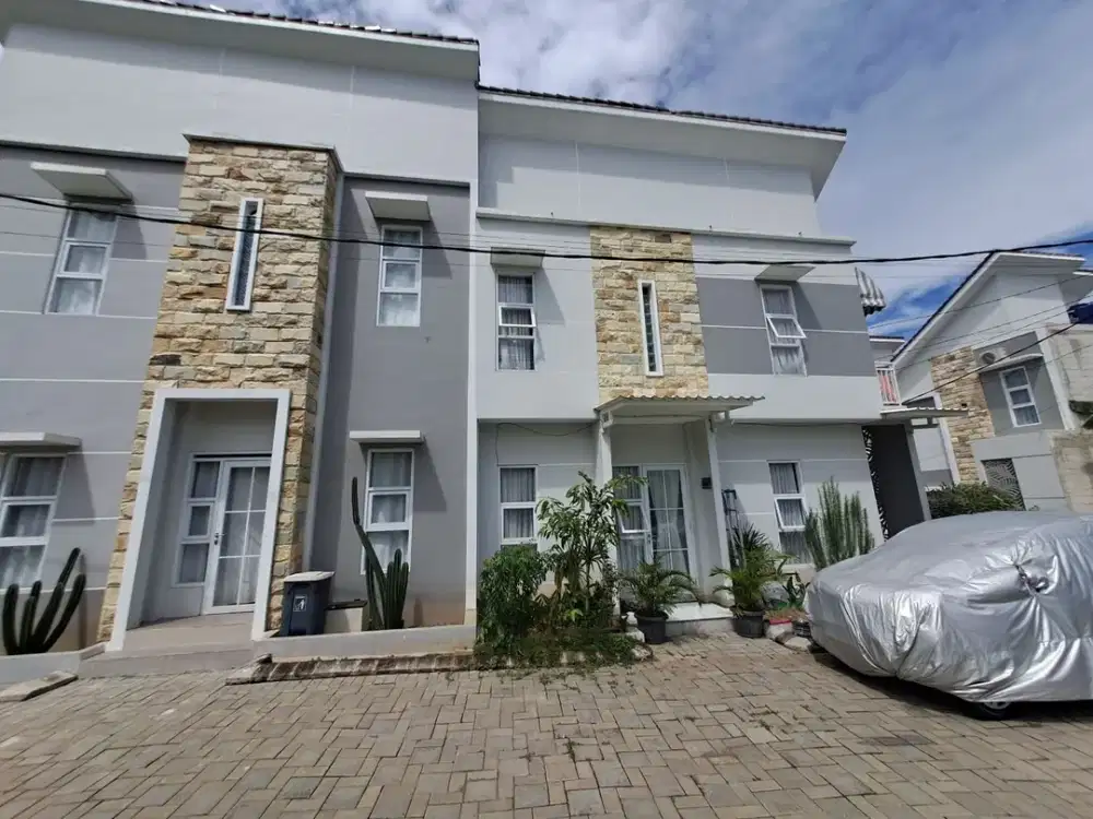Rumah Depok cluster Medina Townhouse DESAIN MODERN MINIMALIS Strategis dekat Tol Stasiun Depok dekat UI Depok SHM IMB Ready akses mudah Jabodetabek