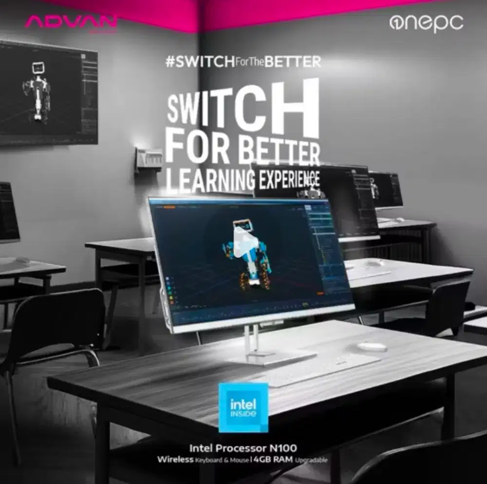 PC all in one advan fullset like new