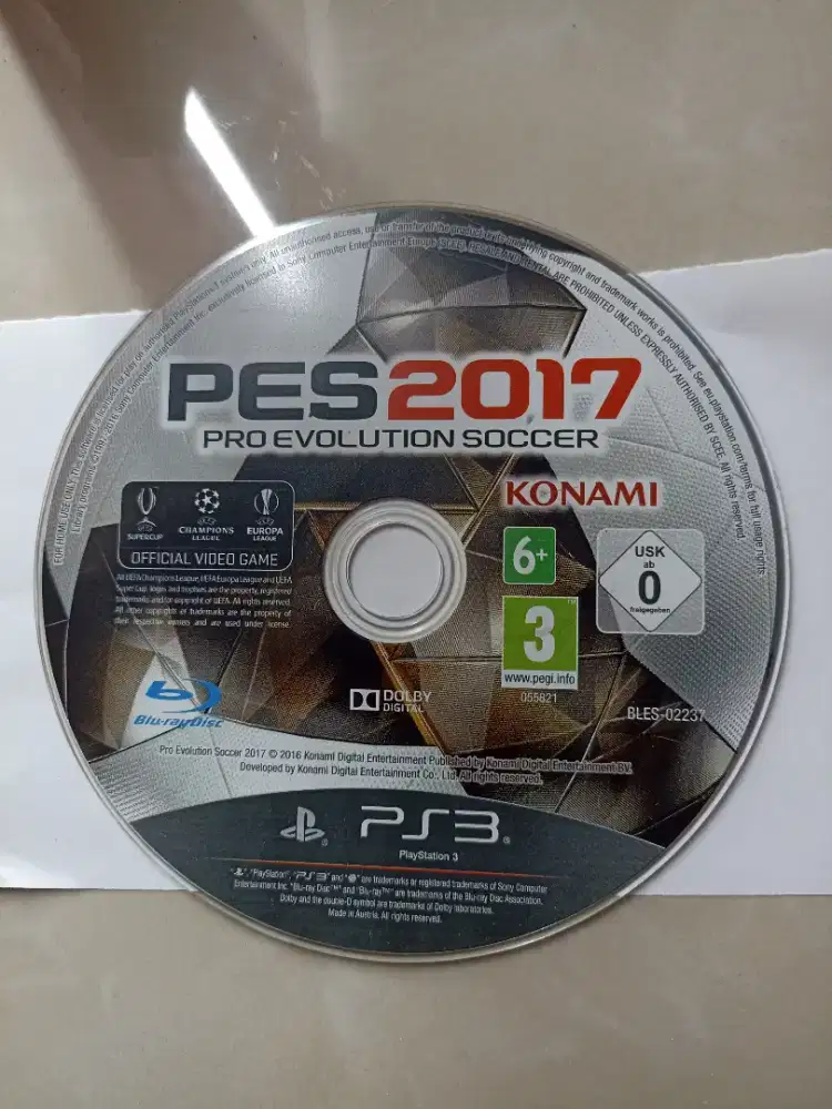 Kaset game ps3 pes 2017